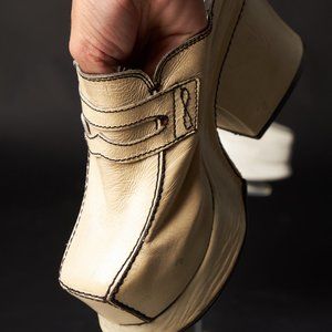 Mod 1970s Huge Chunky Platforms Heels